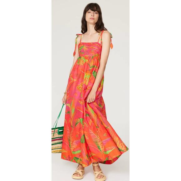 Farm Rio Ombre Forest Maxi Dress - XL - New with Tags - Picture 5 of 7